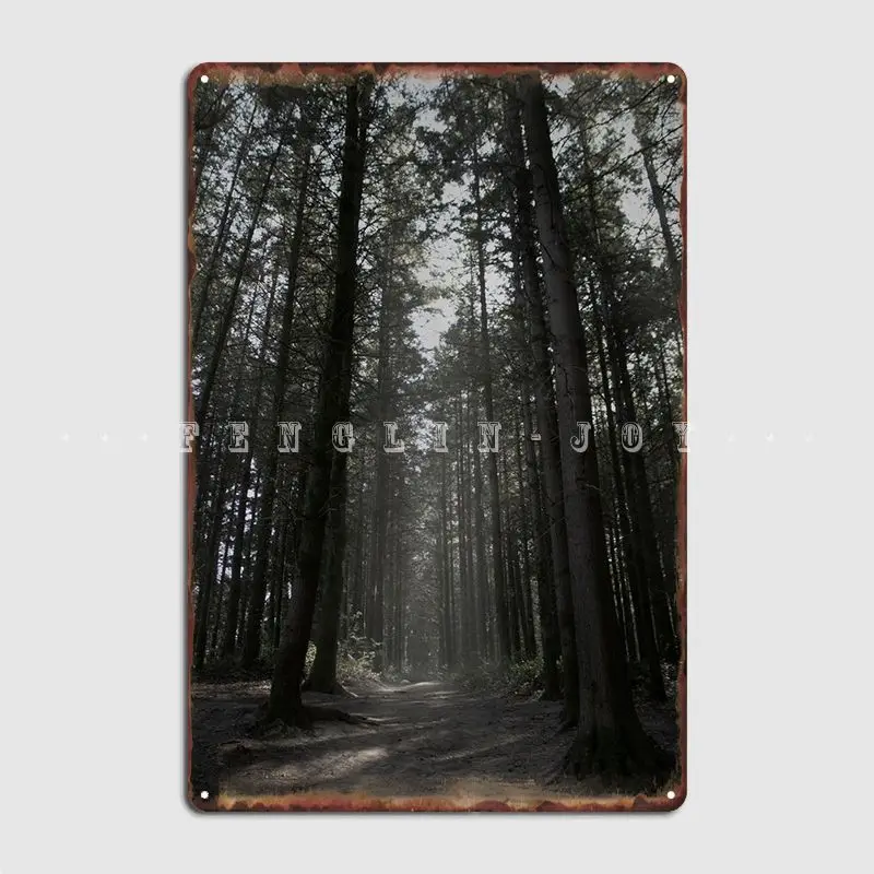 

Плакат с изображением запрещенного леса, металлическая табличка, декоративный дизайн, клубный бар, клувечерние, жестяные плакаты с вывеска...