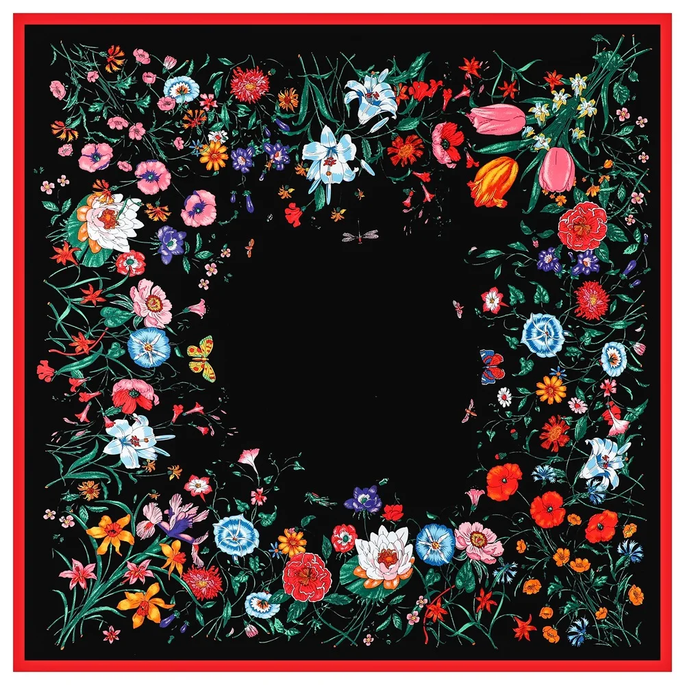 Шарф из искусственного саржевого шелка