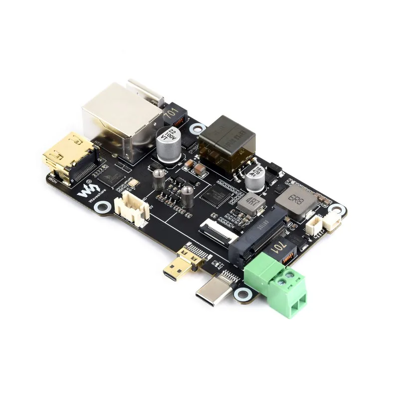 Фото Многофункциональный адаптер Waveshare PCIe To M.2, выход 4K, оригинальный контроллер Ethernet RTL8125 2.5GbE, поддерживает операционную систему Raspberry Pi. №2
