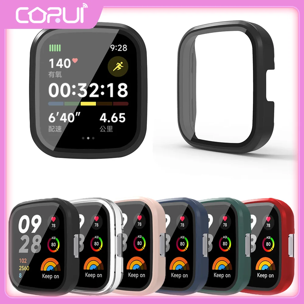 

Glass Case For Xiaomi Redmi Watch 3 Hard PC Protective Case Frame Bumper For Redmi Watch 3 Cover Case PC Protective Cover