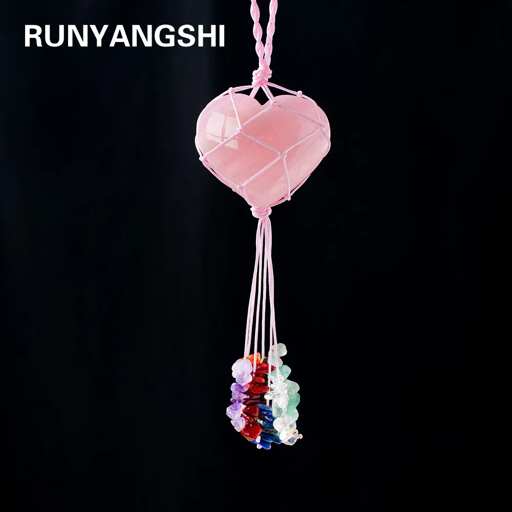 

1 шт., подвеска в форме сердца из Натурального Розового Кварца