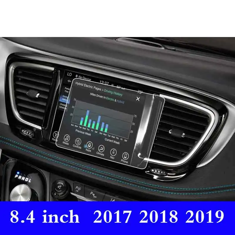 

For Chrysler Pacifica/Chrysler Pacifica Hybrid L LX TOURING PLUS L 2017-2019 8.4 Inch GPS Screen Tempered Glass Protector Film