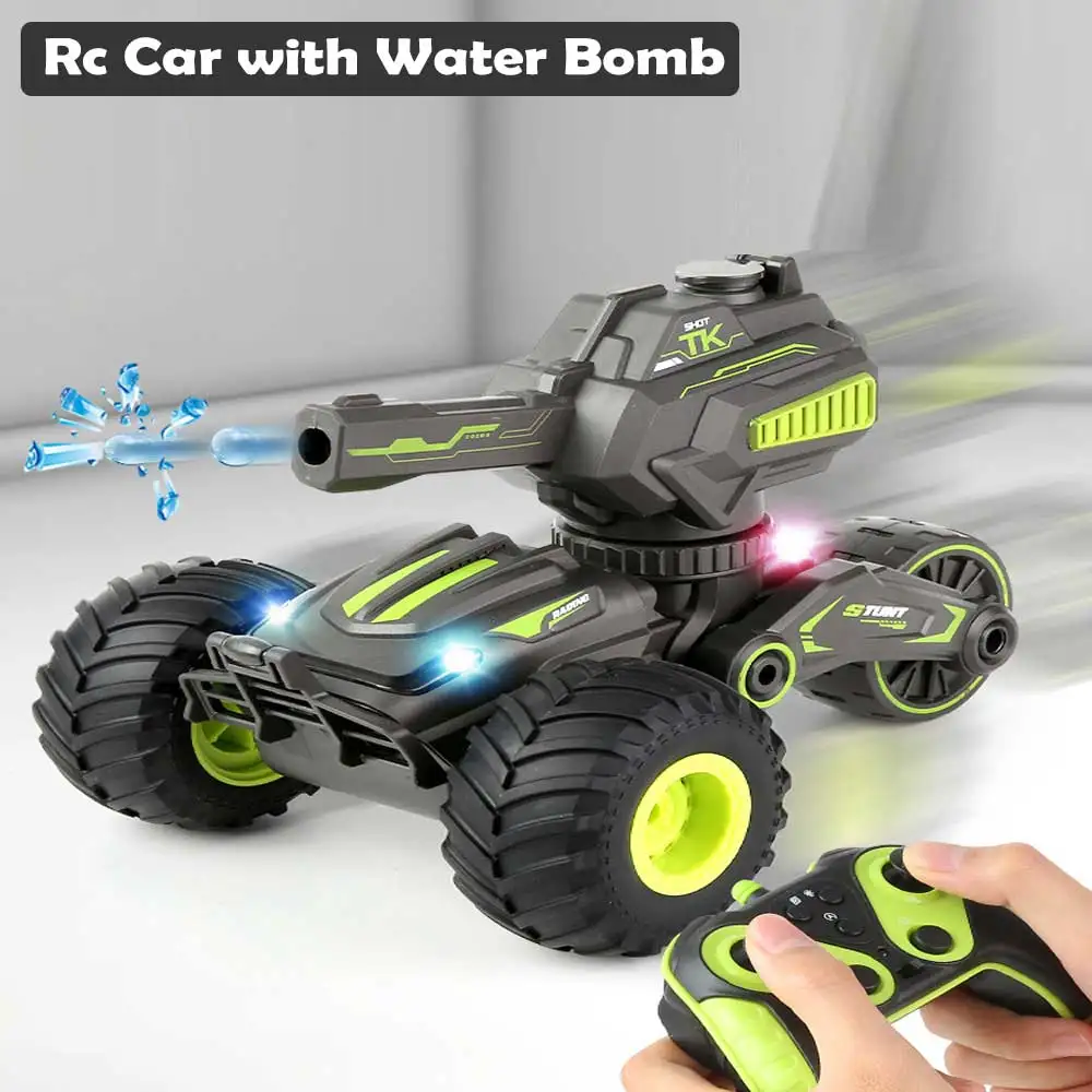 

Трюковая машина на радиоуправлении с водяной бомбой, музыкальное освещение, автомобильная тележка с дистанционным управлением, монстр-Трак, детская игрушка