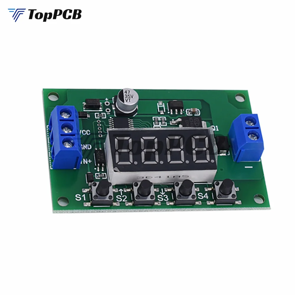 Реле задержки времени 5–30 В постоянного тока светодиодный цифровой таймер