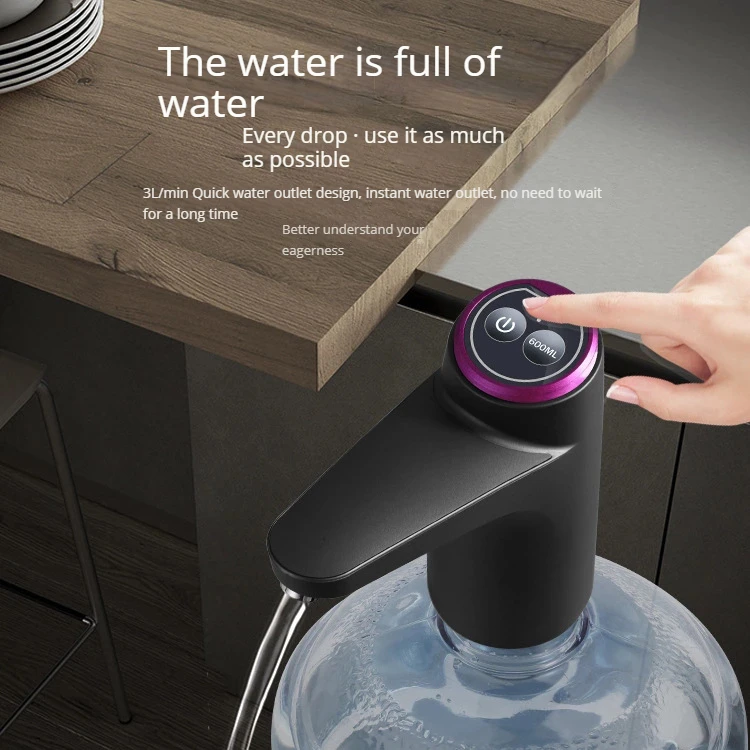 Smart Electric Automatic Water Absorber Bottled Pump Dispenser Portable Convenient for Universal Household Drinking Switch