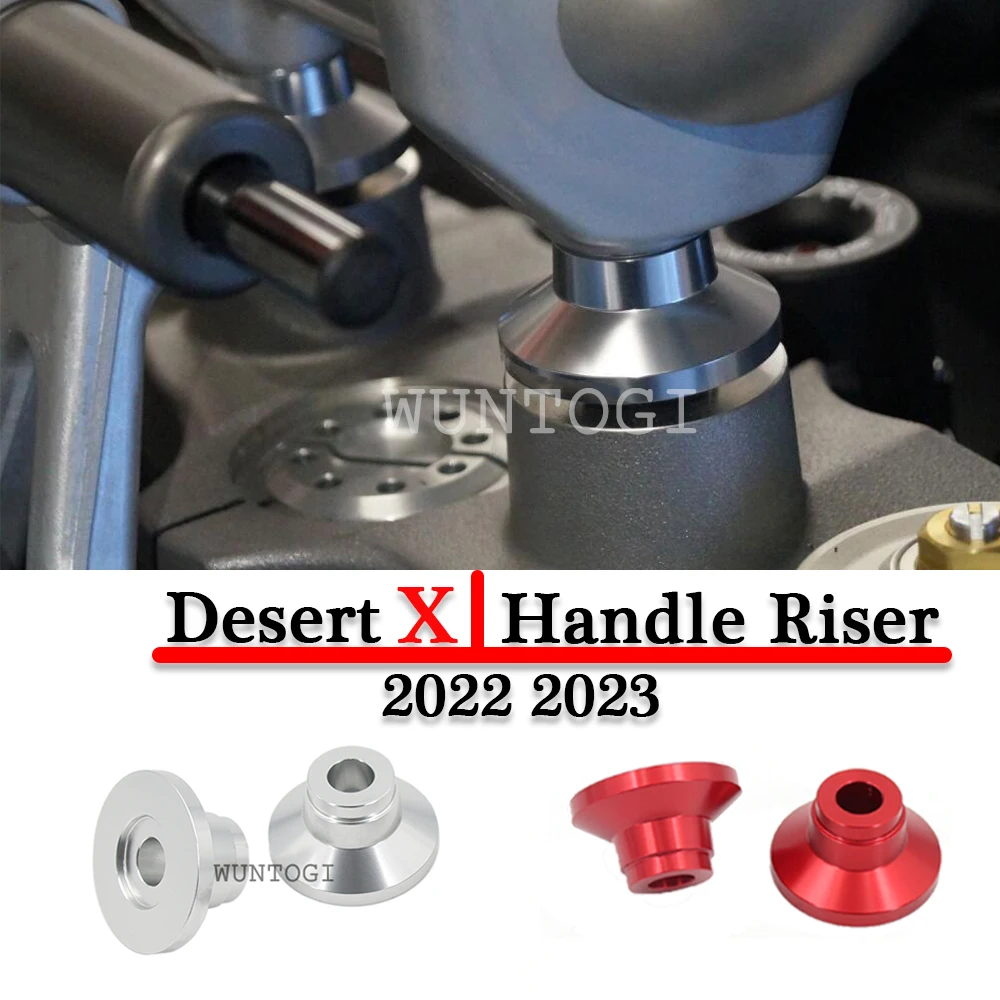 

Desert X Accessories Motorcycle Handlebar Riser UP+20MM For Ducati DesertX 2022 2023 Handle Riser Handle Bar Raiser Clamp