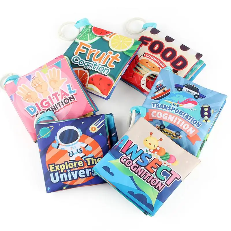 

Soft Cloth Books Baby Books 0-3 Years Old Early Educational Interactive Toys Soft Book Toys For Babies Infants Toddlers