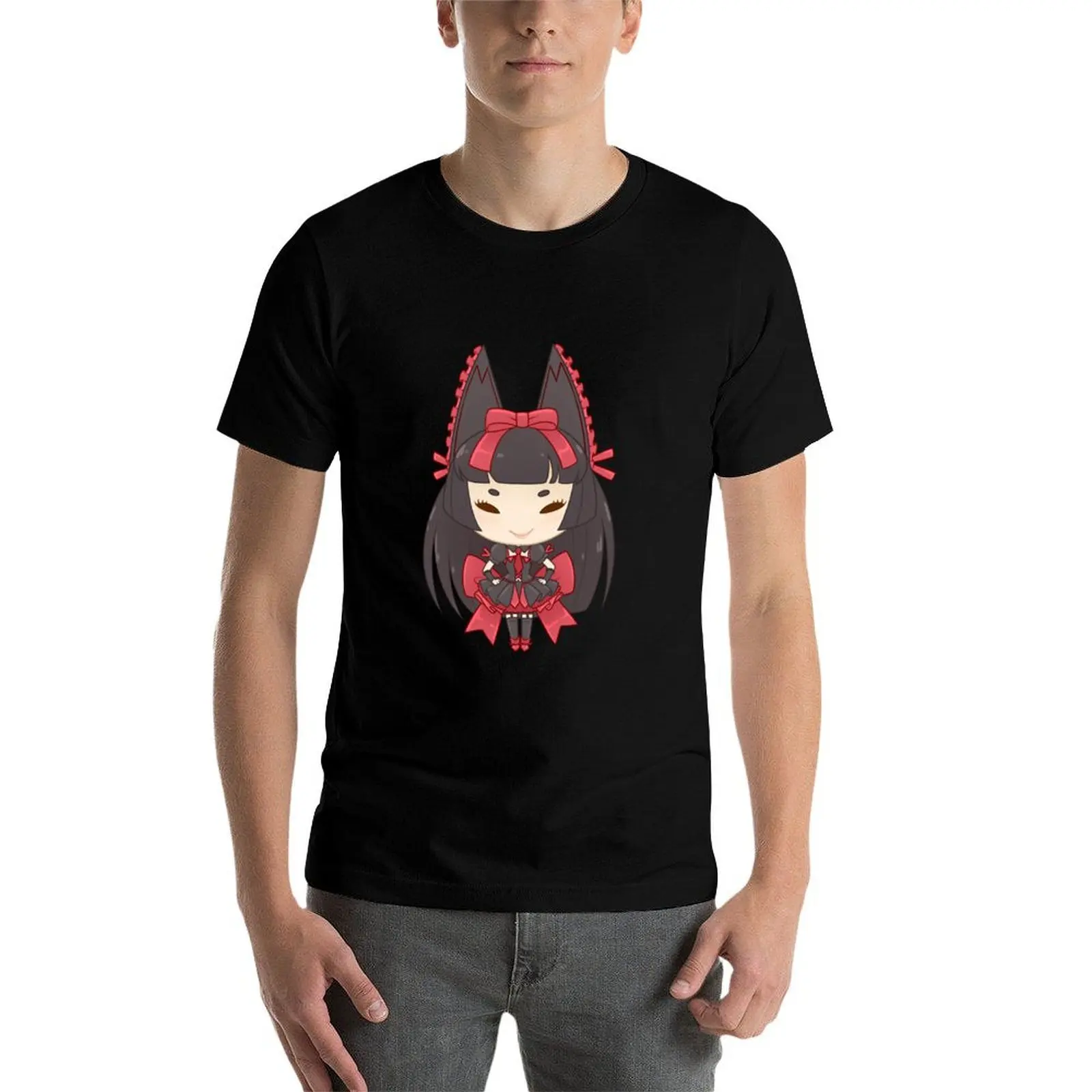 Фото Футболка Kawaii Rory Mercury с круглым вырезом для высоких и крупных людей №4