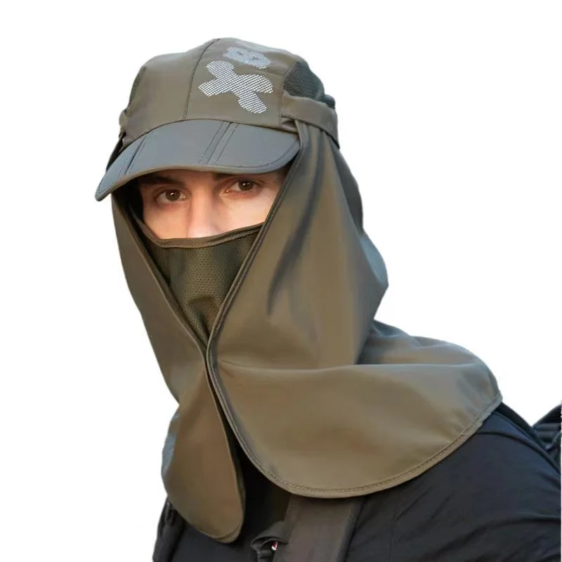 Быстросохнущая Складная Женская и мужская летняя Панама с защитой шеи УФ-защитой