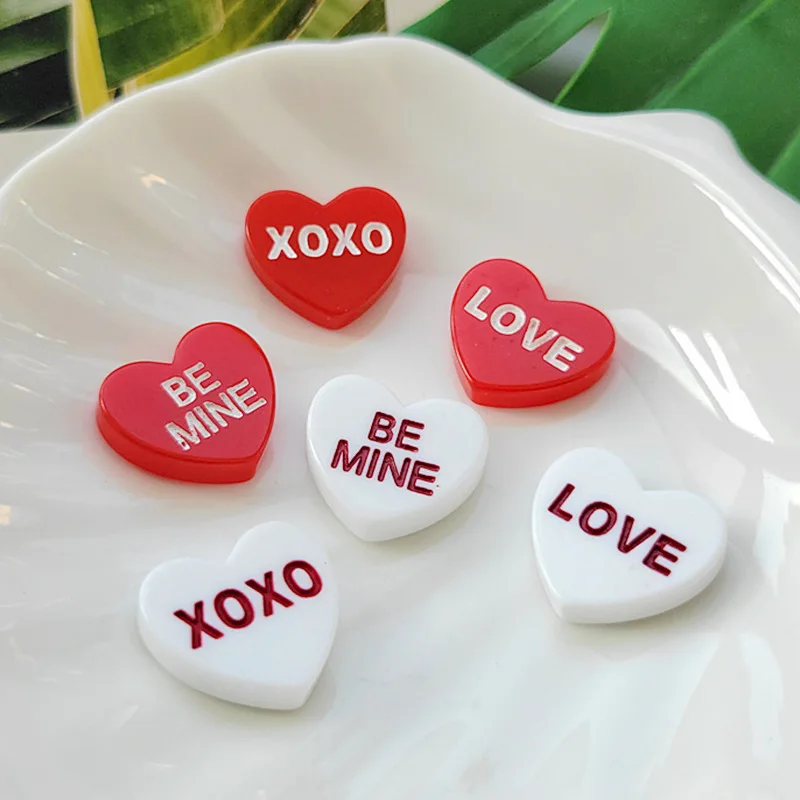 20 шт. новые милые буквы LOVE серия BE MIN скрапбукинг из смолы с плоским основанием