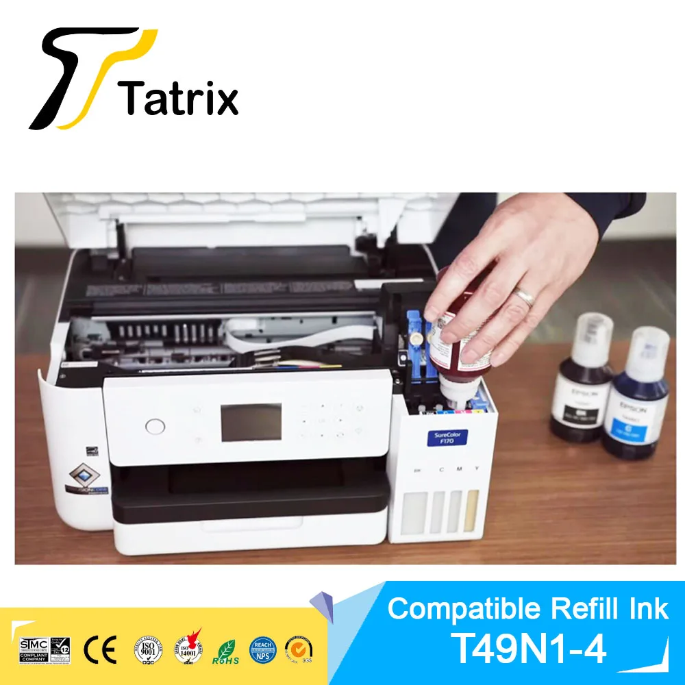 Tatrix T49N T49N1 T49N2 T49N3 T49N4 Цвет премиум-класса совместимая с бутылкой заправка