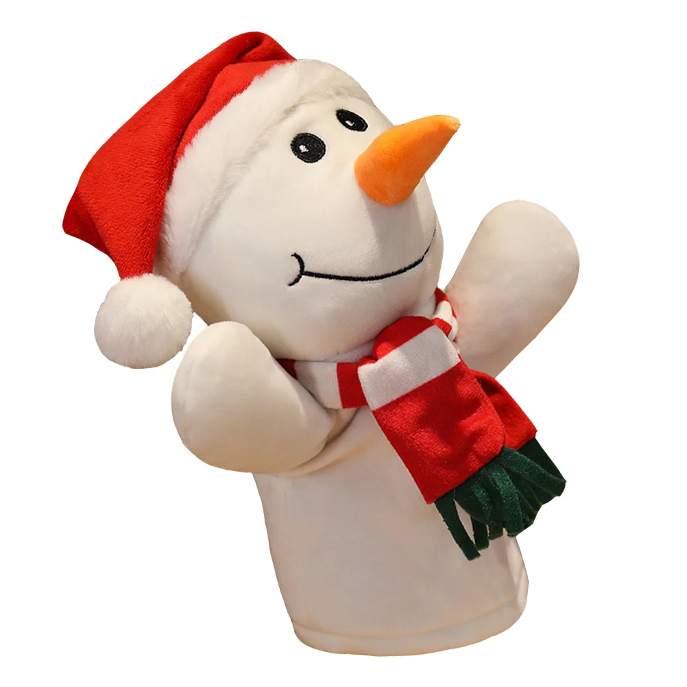 

1Pc Delicate Finger Puppet Plaything Puppet Toy Christmas Finger Toy (White)
