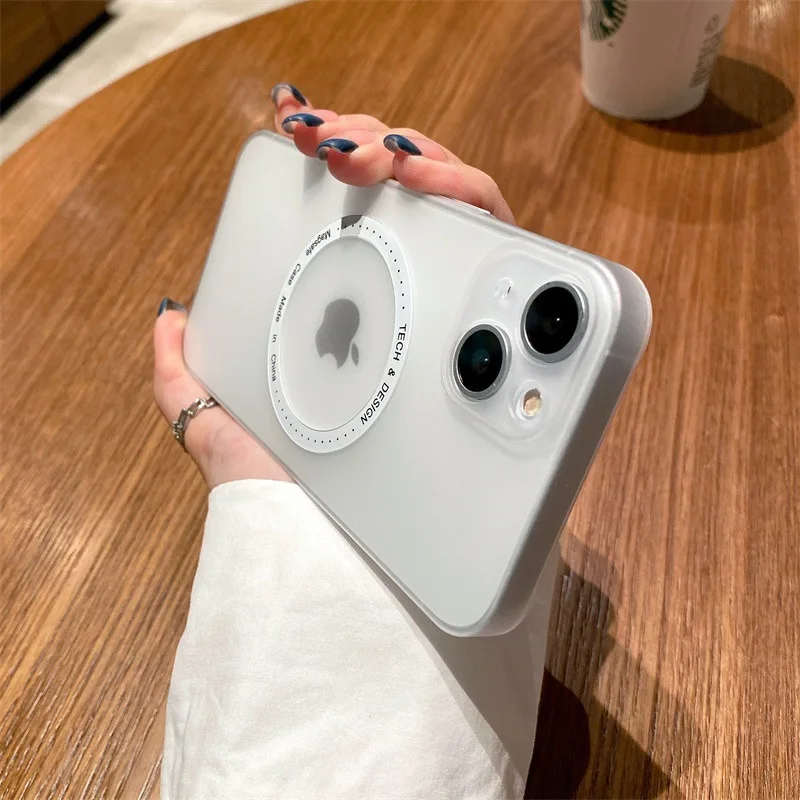 Ультратонкий матовый Магнитный чехол для iPhone 13 12 Pro Max мобильный телефон защитный