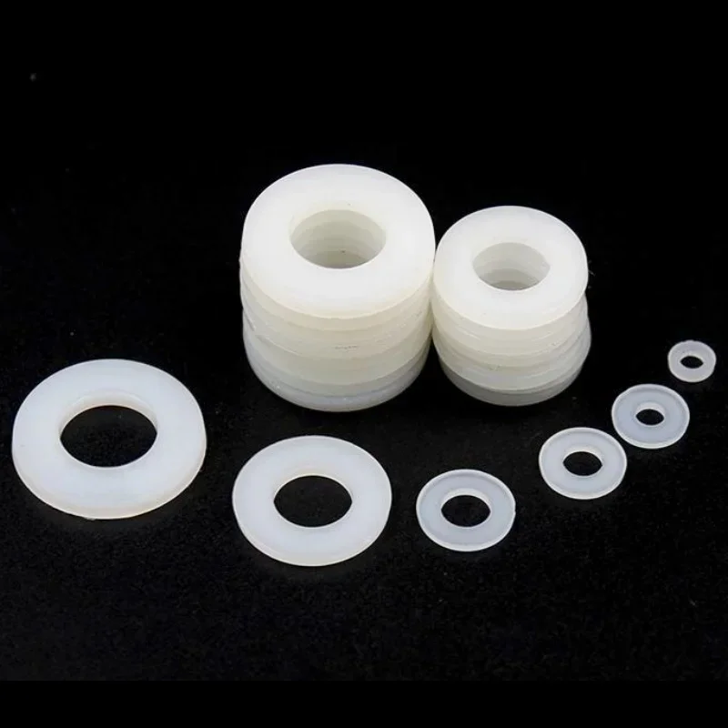 

Нейлоновая прокладка M2 M2.5 M3 M4 M5 M6 M8 M10 M12 M14 M16 M22 M24 Белая/Черная плоская шайба Изолированное плоское кольцо толщиной 0,5 ~ 3 мм