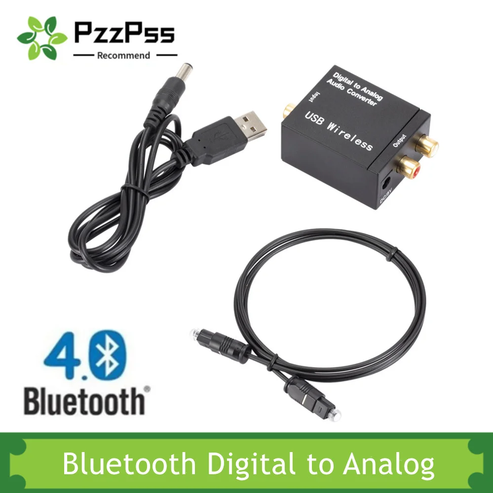 PzzPss Bluetooth цифро-аналоговый аудио преобразователь адаптер Усилитель декодер