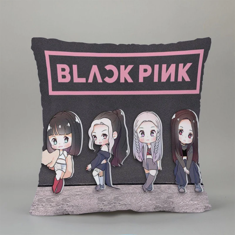 

Cushion Cover Kpop-Blackpink Body Pillow Covers for Bed Pillowcase for the Living Room Decorative Pillowcases Short Plush 40x40