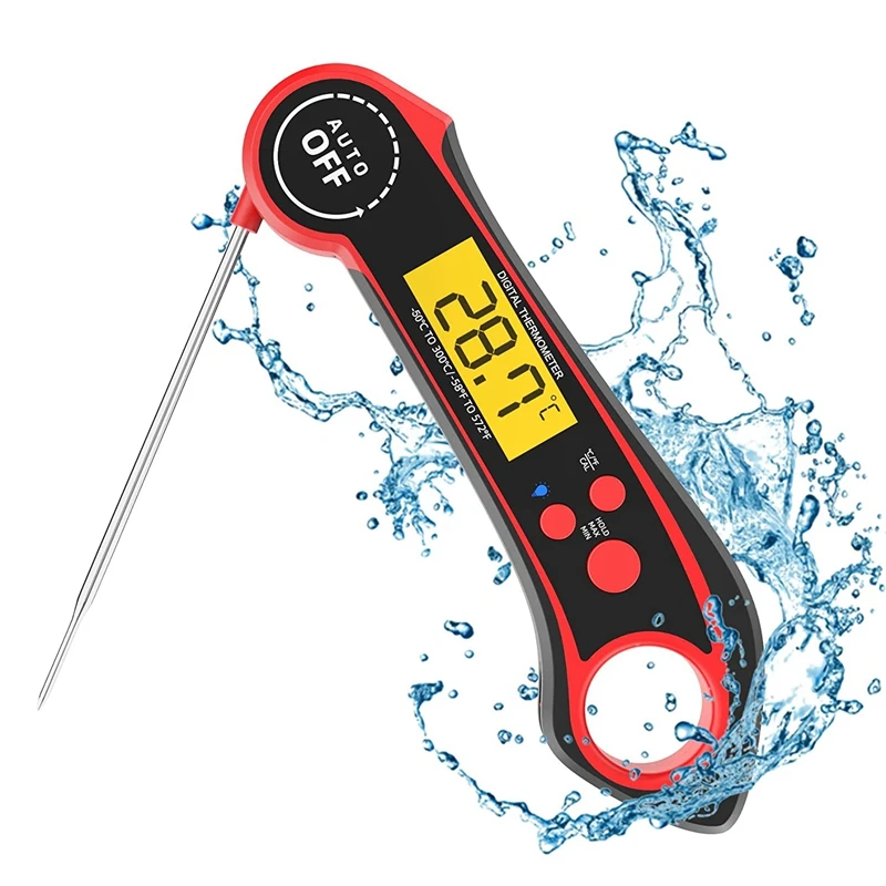 

Instant Read Meat Thermometer For Kitchen Cooking Accurate Digital Waterproof Food Thermometer With Backlight For BBQ