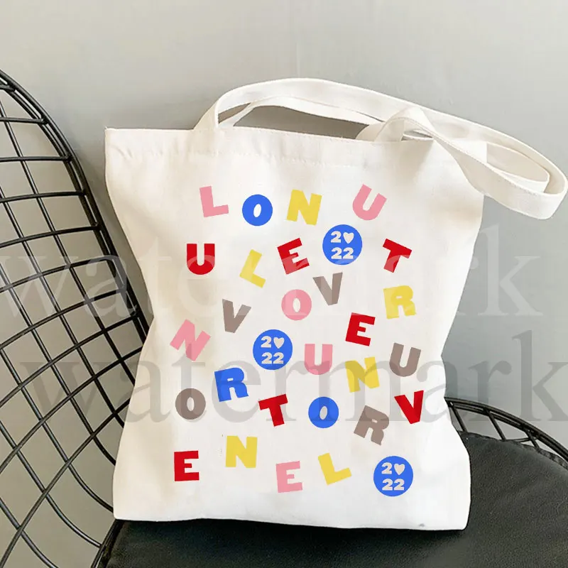 Love on Tour Maxi Tote Bag HSLOT Totes Harry's House Fans Canvas Bag Woman's Shopping Bags Handbag  Borsa In Tela شنط نسائي
