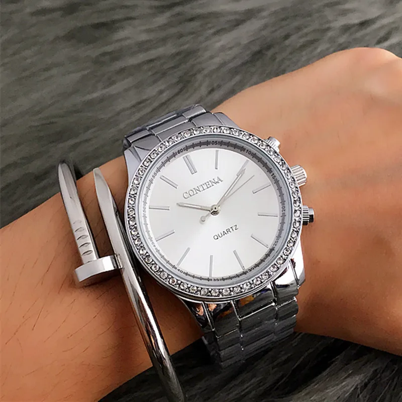 New Luxury Quartz Watch Ladies Dress Watches Fashion Brand  Metal Bracelet Stainless Steel  Wrist watches For Women