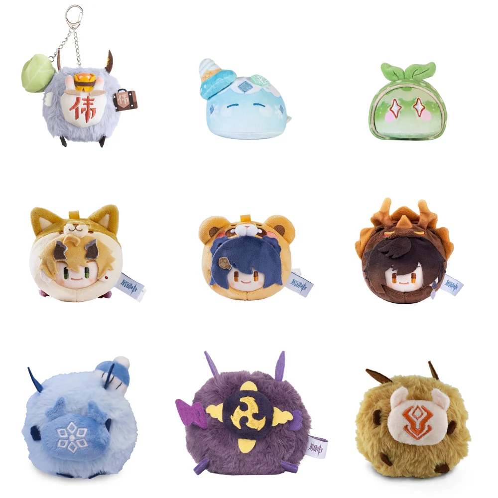 

Genshin Impact Plush Keychain Kawaii Shlam Chuchu Xiao Dadaria Clocks Plush Pendant Toy Doll Keychain Backpack Accessories Gift