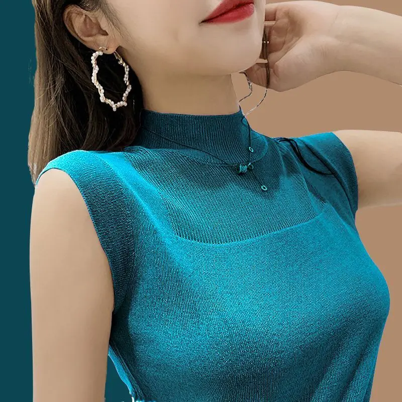 

Женская трикотажная футболка из ледяного шелка, летний топ, вязаная рубашка с подкладкой, свободная Корейская верхняя одежда, топ с коротким рукавом