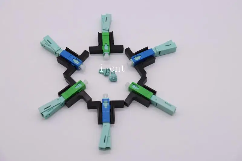 Wholesales SC APC&UPC Fast Connector Single-Mode Connector FTTH Tool Cold Connector Tool Fiber Optic Fast Connnector 53mm
