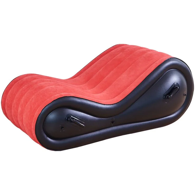 

Lazy Inflatable lounge chair Sofa Bed Furniture Velvet Strong PVC living room chairs S Shape Relaxing Armchair chaise lounges