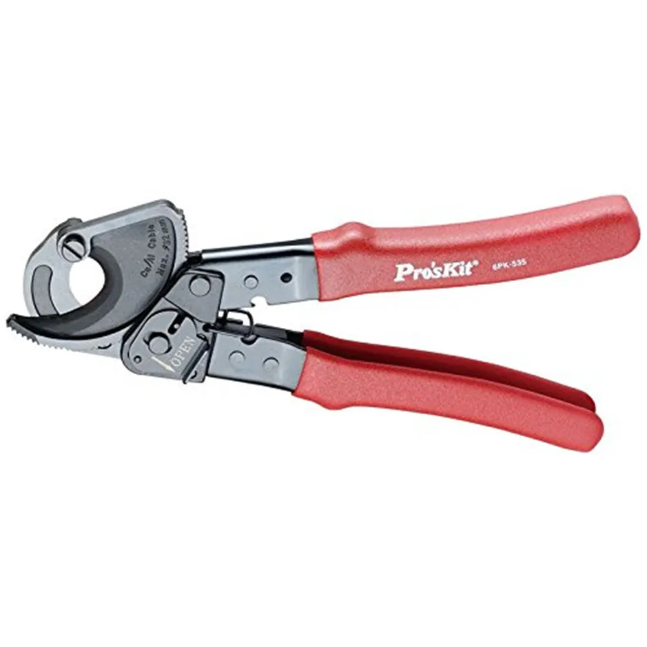 

6PK-535 Round Cable Cutter (254mm) Wire Nipper Plier Multifunctional Wire Cable Stripper Hand Tools Ratchet Pliers