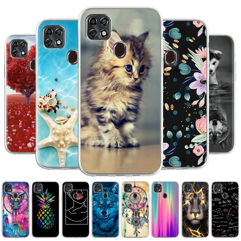 

Funda for ZTE Blade 20 Smart Case Flower Cover ZTE A7S 2020 V2020 Vita 10 V10 Vita V8 V9 V7 Lite Bumper Silicone Cute Cat Coque