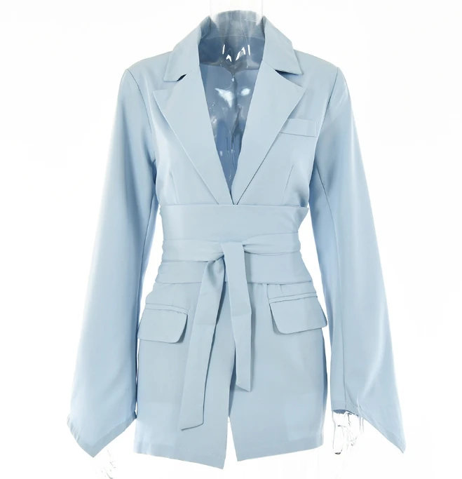 damskiej odzieży z klapką i rozkloszowanym rękawem Top 2023 дизайн с ремешками высокая талія последняя