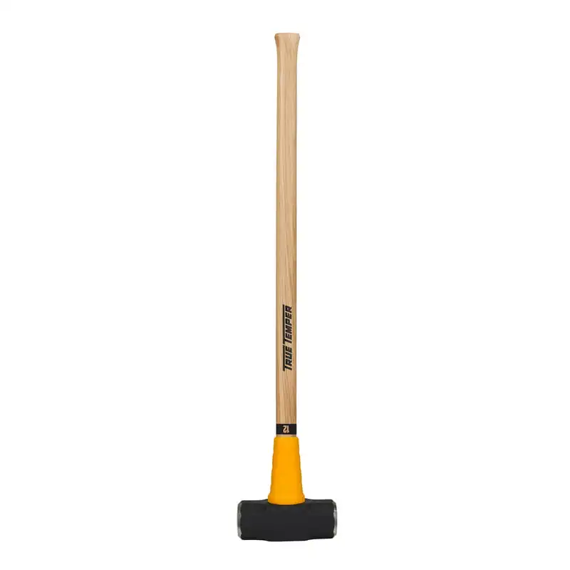 

True Temper 20185400 12 Lb Gray & Yellow TOUGHSTRIKEâ¢ American Hickory Sledge Hammer