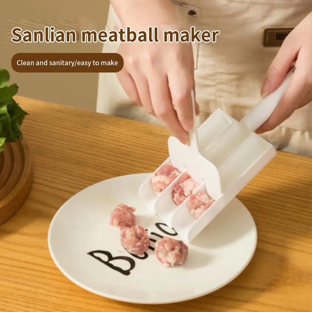 

Plastic Plastic Meatball Maker Set Convenient Newest Kitchen Gadgets Portable Fried Fish Beaf Meat Meat Making Balls Mold Diy
