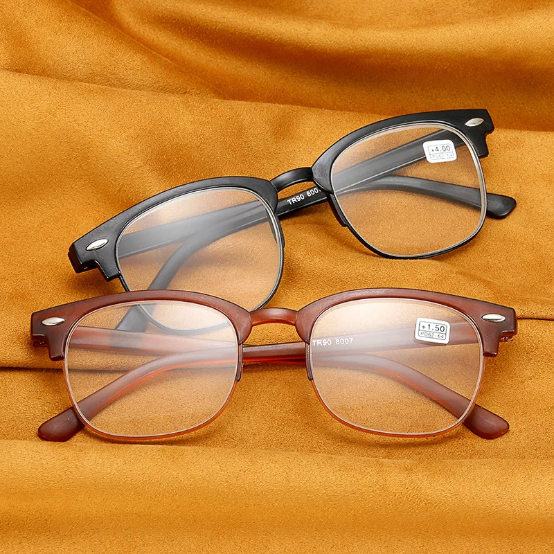 Оправа TR90, портативные очки для мужчин, очки для чтения в стиле ретро светильник очки для чтения с защитой от усталости глаз от + 1,0 до + 4,0