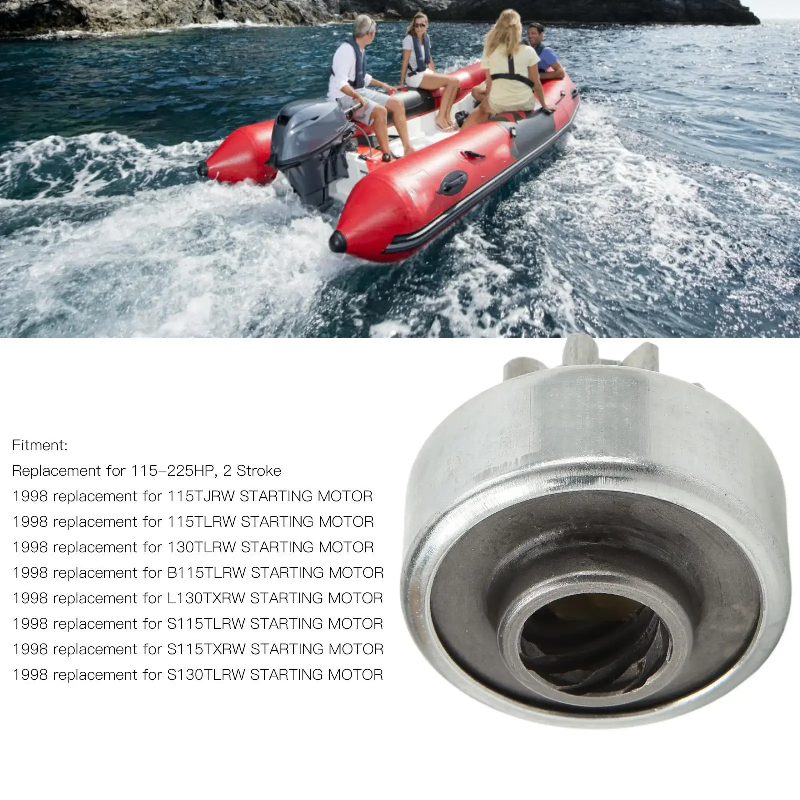 6N7-81807-00-00 Приводная шестерня в сборе 9-зубчатый стартер высокопрочный OEM для