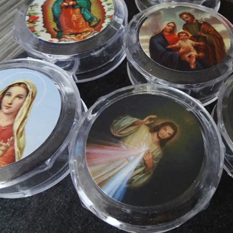 10 шт пластиковая коробка для хранения круглых бусин католические четки креста
