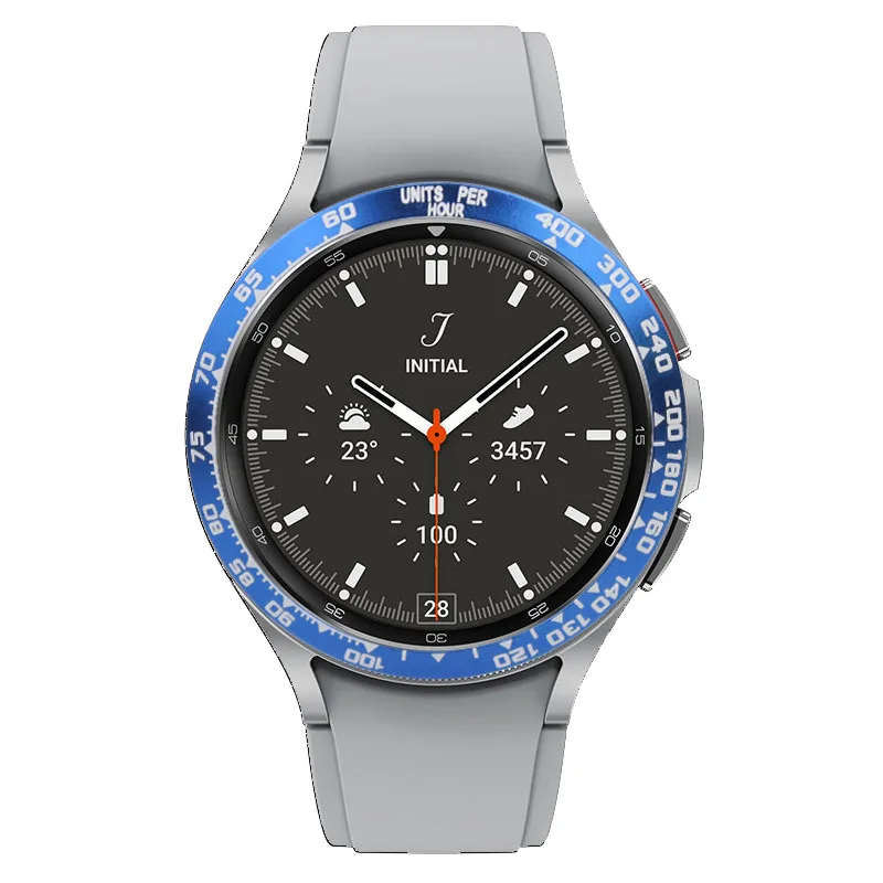 Metal Protective Case for Samsung Galaxy Watch 5 Bezel Ring Sport Adhesive Cover for Watch 4/4 Classic 40 44 42 46mm Bumper Case