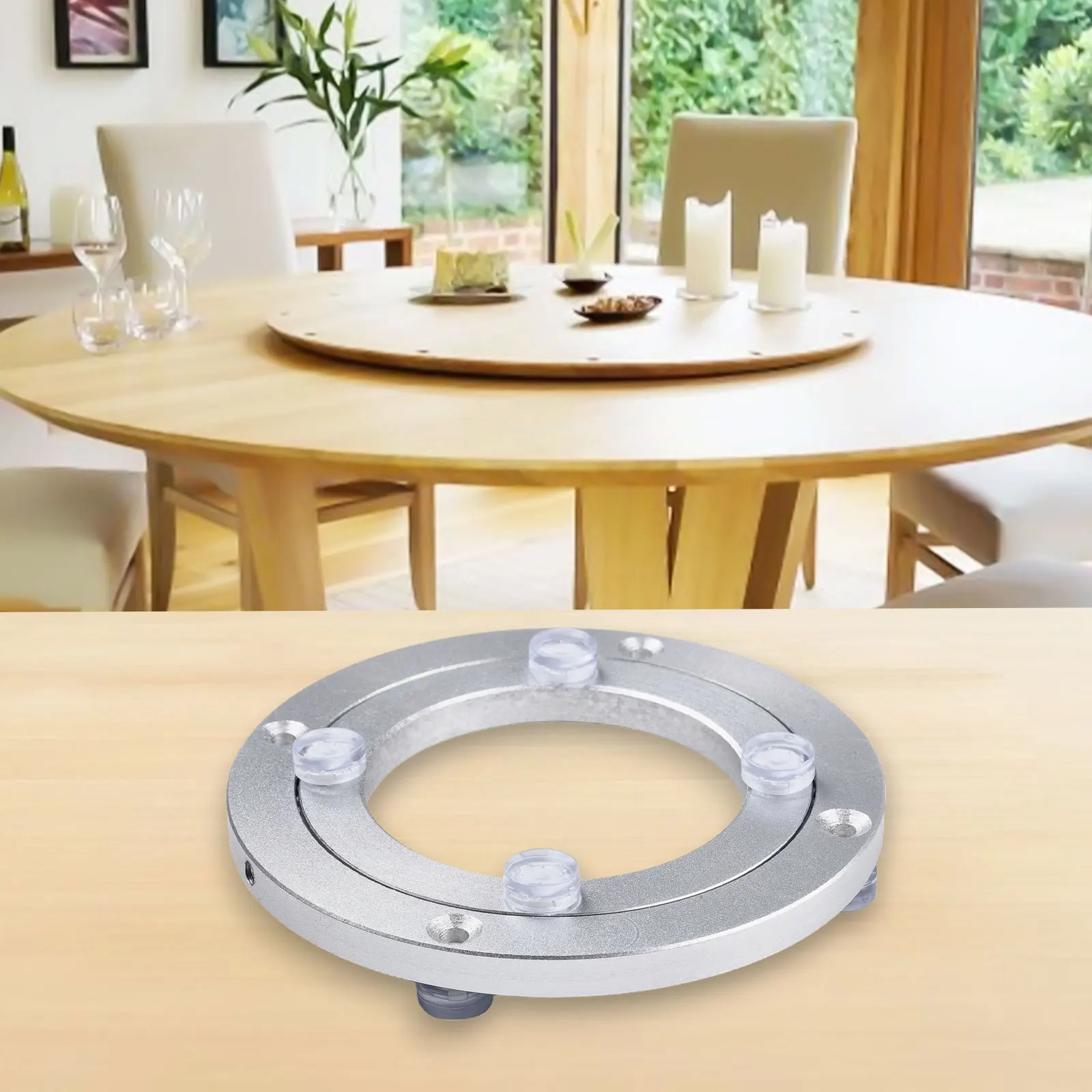 Lazy Susan Base 12-39 см алюминиевый проигрыватель обеденный стол поворотный подшипник