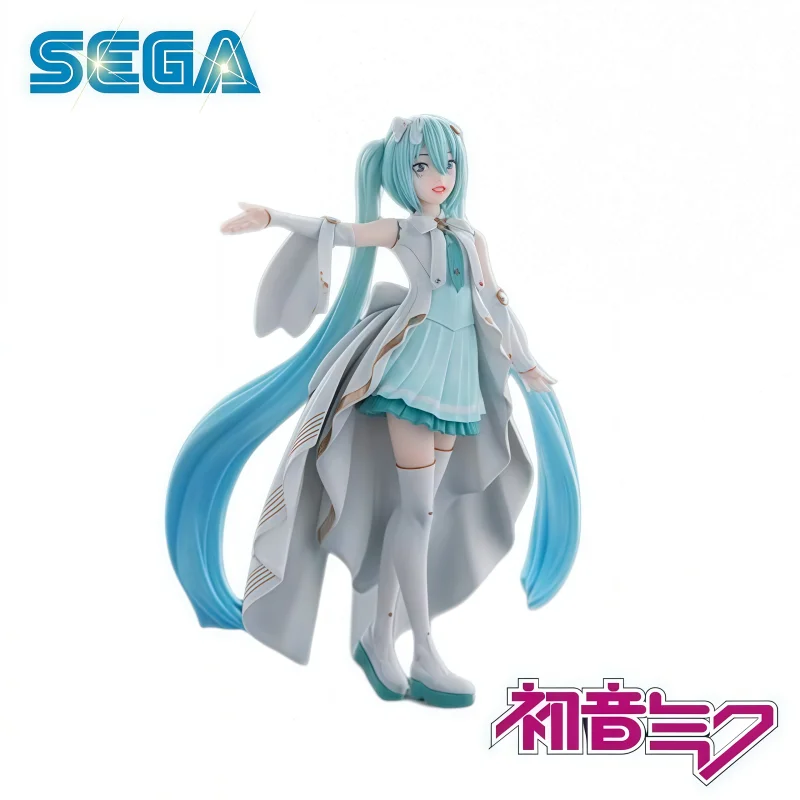 Фото В наличии 100% оригинальная фигурка SEGA Hatsune Miku, модель куклы, абсолютно новая, в упаковке, аниме-персонажи, коллекционные игрушки. №1