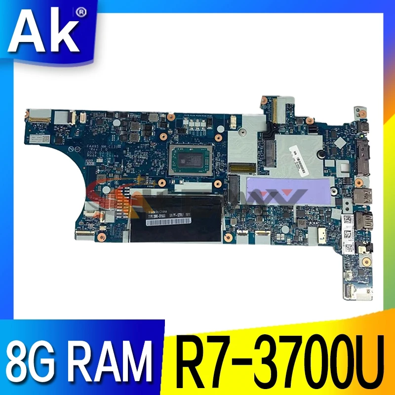 

FA495 NM-C131 For Lenovo Thinkpad T495 Laptop motherboard With CPU:R7-3700U RAM:8GB 100% fully Tested FRU：02DM040