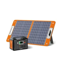 2022 200W Portable Power Station, FlashFish 40800mAh Solar Generator with 110V AC Outlet/2 DC Ports/3 USB Ports, USB-C/QC3.0 for