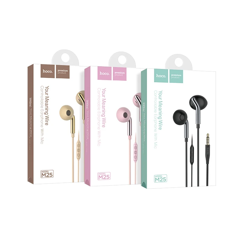 HoCo M25 your meaning in-ear earphone aux plug with microphone | Электроника