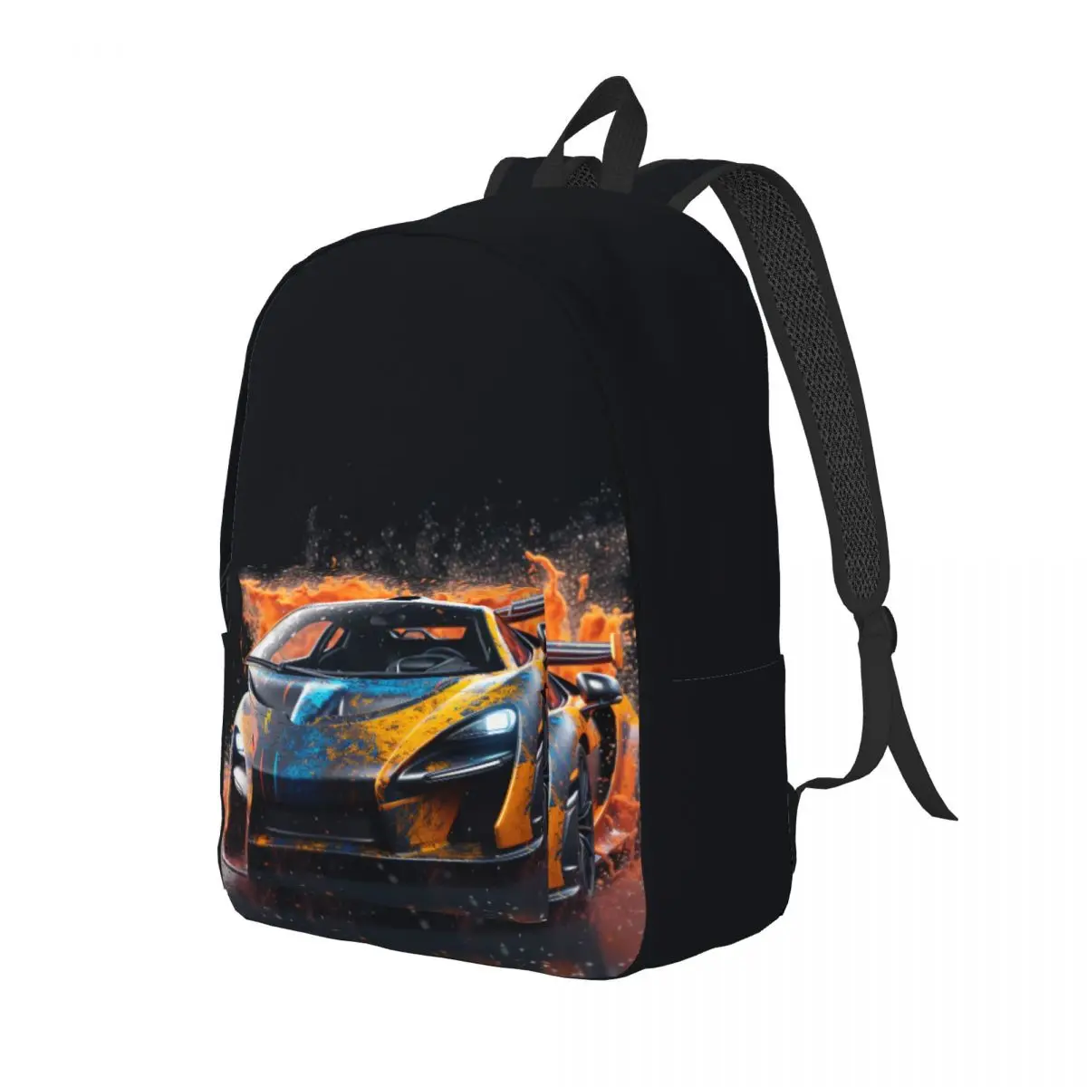 

Фантастические спортивные автомобильные холщовые рюкзаки, взрывобезопасный легкий модный рюкзак с жидкими брызгами, сумки для начальной школы