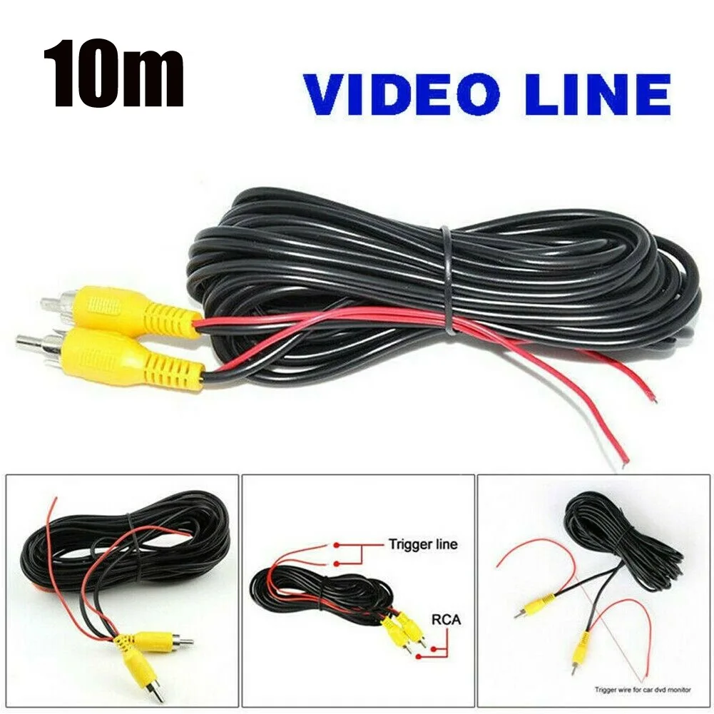 

Reverse Camera Extension Cable Parts Rear View Video Wire 12V Accessories