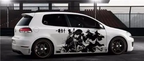 

stickalz Sexy Samurai Anime Girls Decor Car Vinyl Side Graphics Both Sides 089