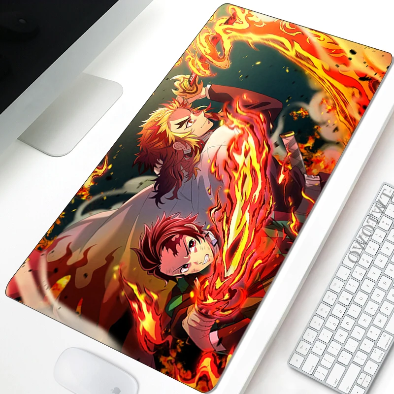 

Mousepad Computer New XXL MousePads Mouse Mat Demon Slayer Anti-slip Natural Rubber Office Laptop Mice Pad Mouse Mat