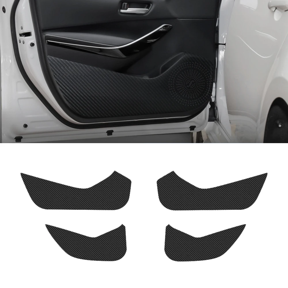 

For Toyota Corolla E210 Sedan 2019 2020 2021 4PCS Auto Car Accessories Door Anti-kick Pad Protector Mats Cover PU Sticker