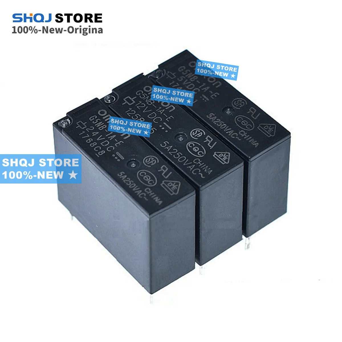 

SHQJ STORE, 20 шт., реле оригинальное, 12 в пост. Тока, 24 в пост. Тока, 5 в пост. Тока, 4 контакта, 5 А, 1 без реле