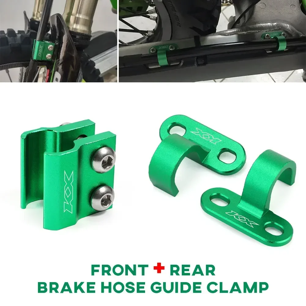 

KX KXF Направляющий зажим тормозного шланга для Kawasaki KX250 KX450 KX250F KX450F KX 250F 450F 250X 450X 2006-2025 Фиксированный зажим тормозного троса