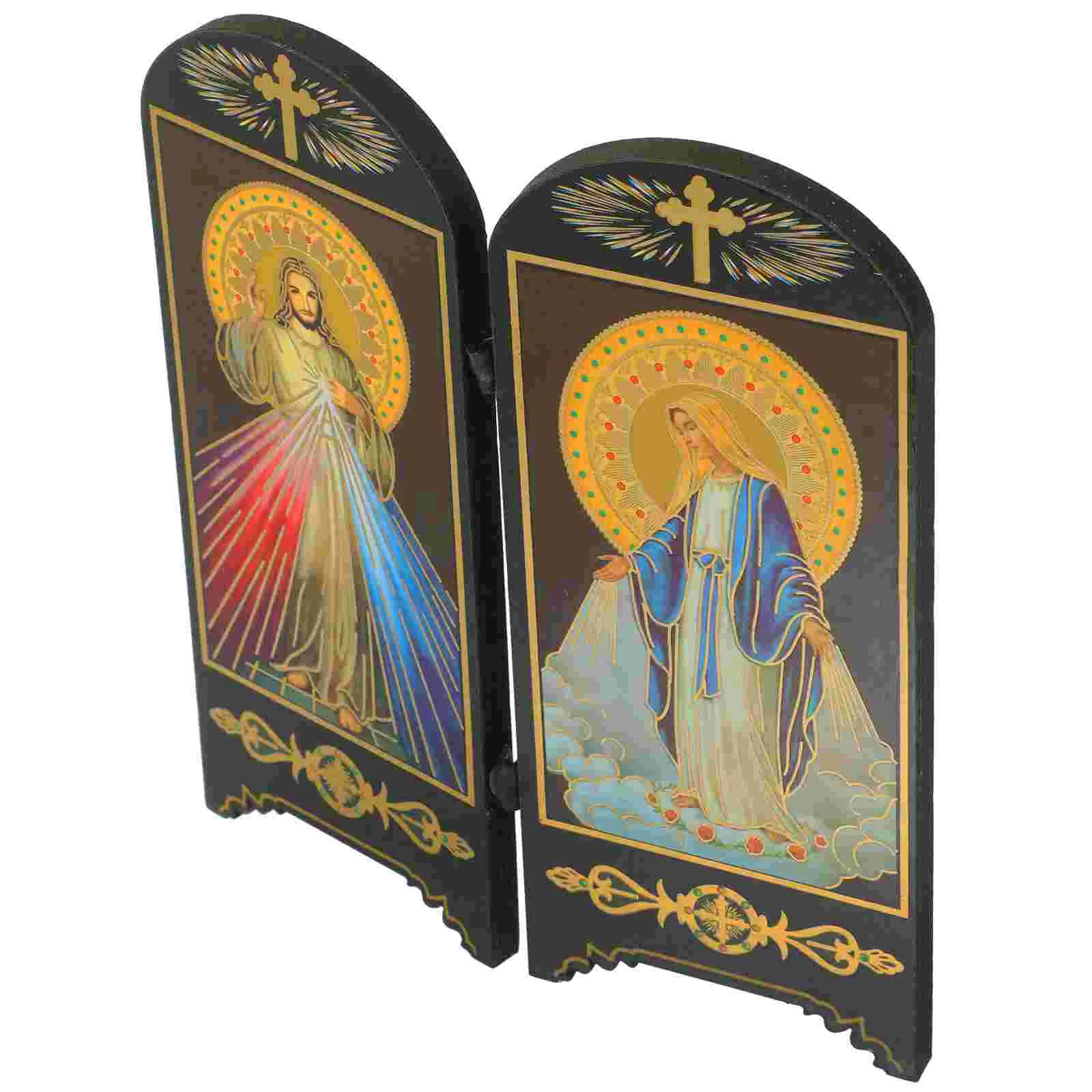 Религиозный декор деревянная доска эмблемы Мария креативный орнамент украшение