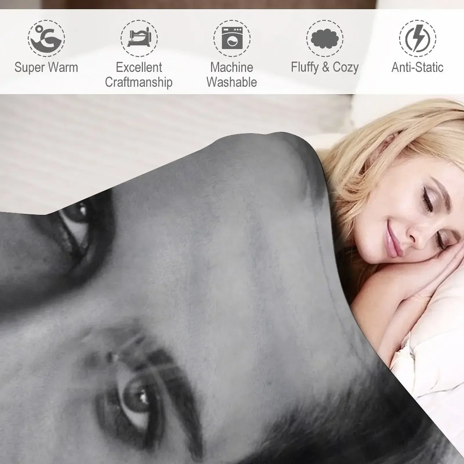 Плед Дамино Дэвид для ребенка на диван Одеяла